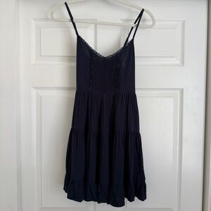 Brandy Melville Girls Mini Maeve Dress Navy - NEW